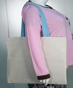 Bolso de compras de hombro de lona de algodón 100% de alta calidad con logotipo impreso personalizado bordado con dos asas a la moda reutilizable para mujer - Product Image 5