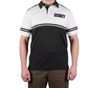 Polos uniformes de sécurité personnalisés Polos deux tons à vélo de patrouille haute visibilité pour hommes Rayures réfléchissantes Poche zippée Confort de sécurité BFI