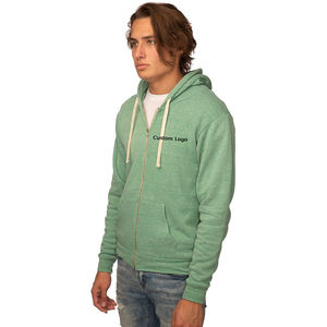 Personnalisé Concevez Vos Propres Vêtements Hommes Flex Fleece Long Sleeve Zip Hoodie Sweat Zip Hood Jacket - Product Image 2