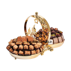 Cuenco de chocolate con acabado dorado de acero inoxidable, cuenco de chocolate de Metal nuevo de diseñador decorativo chapado en oro - Product Image 1