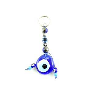 Llavero con Mosquetón DAFNI BIG PAZAR con Cuentas de Ojo Turco - Diseño 3D de Aleación Metálica de Moda con Puntas Esmaltadas Únicas e Impresión en Relieve - Product Image 6