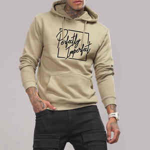 Sweat-shirt à capuche OEM pour homme 100% coton brodé personnalisé à épaules tombantes pour l'hiver - Product Image 3