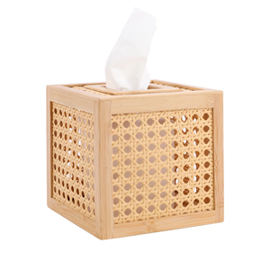 Pas cher prix Lavihexco bambou tissé carré minimaliste décoratif support de boîte de mouchoirs du Vietnam - Product Image 1