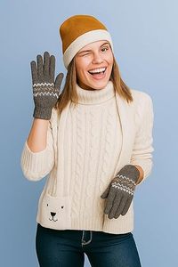 หมวกบีนนี่ผ้าขนสัตว์/ผ้าฝ้าย ดีไซน์ใหม่ปี 2025 ระบายอากาศได้ดี กันน้ำ ลายแจ็คการ์ด สำหรับผู้ใหญ่ แบบ unisex รับผลิตแบบ OEM ขายส่ง ผลิตตามสั่ง คุณภาพสูง - Product Image 5