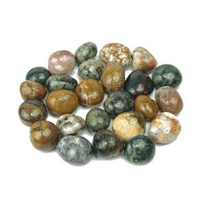 Vente en gros de cristal naturel de haute qualité dégringolé pierre de guérison jaspe agate sculptée Reiki Chakra pierre gravée pour océan en vrac - Product Image 2