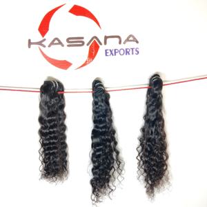 Extensions de cheveux humains ondulés à prix avantageux, alignées sur les cuticules, de couleur naturelle, fabriquées par des femmes vietnamiennes, en gros - Product Image 2