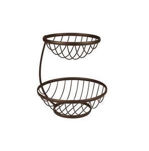 Panier de fruits en métal avec construction durable et style moderne, parfait pour les cafés et les restaurants - Product Image 1