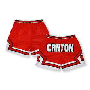 กางเกงขาสั้นลำลองของผู้ชายสำหรับฤดูร้อน2025สีพื้นแห้งเร็วแบบปรับแต่งได้พิมพ์โลโก้แบบดิจิตอลโพลีเอสเตอร์ย้อมสีแบบเรียบ - Product Image 5