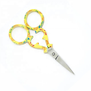 Needle Pointed Paper Coated Handle Fancy Embroidery <b>Scissors</b> Professional Home <b>Scissor</b> - Product Image 4
