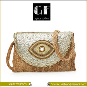 Bolso de hombro plisado a la moda para mujer India alta calidad Color sólido con cuentas mango cremallera cierre largo precio al por mayor - Product Image 2