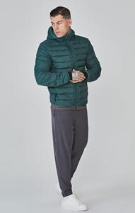 High Street Style hommes hiver bulle doudoune haute qualité léger fermeture éclair à capuche veste support personnalisable cachemire - Product Image 4