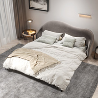 Cadre de lit d'hôtel moderne en métal, réglable, extensible et portable, durable, taille King, avec fonctions anti-parasites