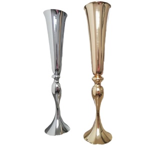 Vase à fleurs décoratif en aluminium noir avec piliers Vases de jardin d'extérieur pour salon hôtels restaurant Vase décoratif en métal - Product Image 5