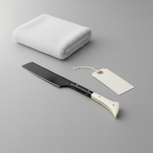 Navaja de Afeitar Recta de Acero Inoxidable de Grado Industrial, Negra, con Mango de Madera, Hoja de Punta de Clip, Soporte ODM OEM - Product Image 2