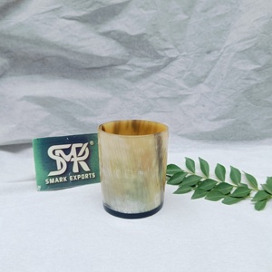 Verre à boire exclusif en corne de boeuf 2026 fait à la main corne de buffle personnalisable pour la bière artisanale amateur de vin idée cadeau - Product Image 4