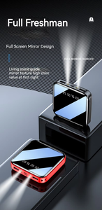 พาวเวอร์แบงค์ขนาดเล็กพกพาได้มีกำลังไฟ20000mAh แบตเตอรี่ลิเธียม USB คู่แท่นชาร์จดิจิตอล - Product Image 4