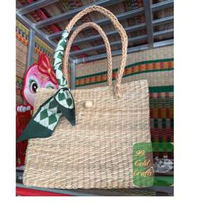 Bolso de mano hecho a mano con asa de cuero, bolso de playa, bolso de viaje, bolso de hombro tejido para vacaciones de verano para mujer - Product Image 2