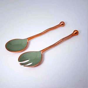 Juego de Cucharas para Servir Ensaladas de Acero Inoxidable, MUY VENDIDO, Ecológico, Apto para Lavavajillas, Juego de Cubiertos de 2 Piezas, Hecho en India - Product Image 3