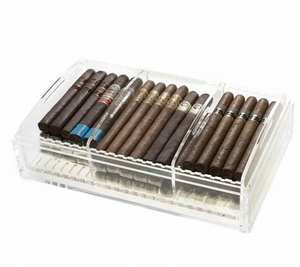 Premium Acrylic Cigar Case: <b>Combining</b> Sophistication and Practicality for Secure Storage and Freshness Preservation - Product Image 3