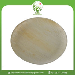 Plato de cena biodegradable respetuoso con el medio ambiente, vajilla desechable de hoja de palma para boda - Product Image 2