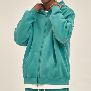 Pull à capuche surdimensionné de luxe pour hommes, coton imprimé personnalisé avec technique de bouffée lourde, impression teinte unie de qualité pour l'automne - Product Image 6