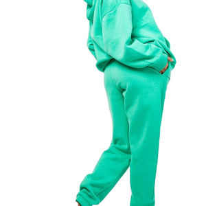 Chándales de invierno de algodón 100% con estampado de logotipo personalizado para mujer, última moda, pantalones de chándal transpirables de talla grande XXL para adultos - Product Image 4