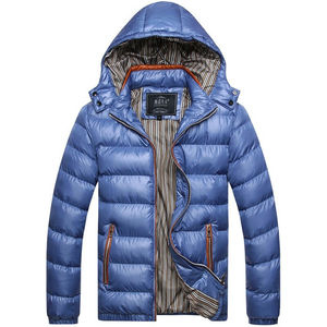 Vente en gros de veste bulle avec logo personnalisé pour hommes vêtements d'extérieur chauds avec fermeture à glissière en toile Service OEM disponible - Product Image 5