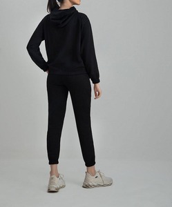<b>Women</b> Streetwear Tracksuit 2 Piece Set Distressed Cropped Hoodie and <b>Straight</b> <b>Leg</b> Sweatpants Custom Logo Sweatsuits - Product Image 4