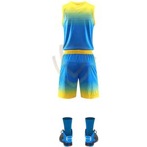 Ensemble de vêtements de sport de basketball pour hommes adultes, respirant, séchage rapide, personnalisable, sublimation, tenue d'équipe, haute qualité, 100% polyester, ensembles de maillots de basketball - Product Image 3
