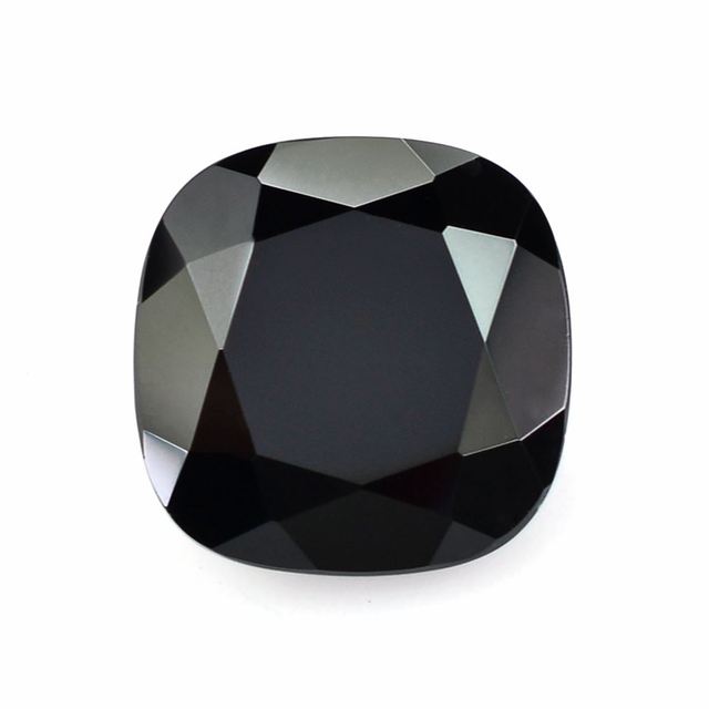 PDM Gems Black Onyx 100% Natural Top Grade Quality Faceted Cushion Cut Loose Genuine Gemstone for Jewelry Making Use OEM