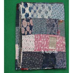 Wholesale Patchwork Vintage <b>Kantha</b> Quilt Bedspread Queen Size 100% Cotton Indian Bedcover Ralli <b>Throws</b> for Home Use - Product Image 1