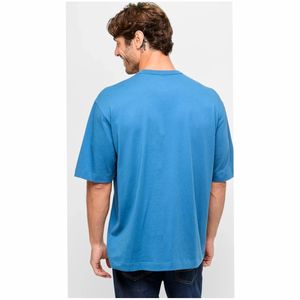 เสื้อยืดโอเวอร์ไซส์สำหรับผู้ชายเสื้อสตรีทแวร์ผ้าฝ้ายหนาเปิดไหล่ปล่อย GSM 240 - Product Image 4