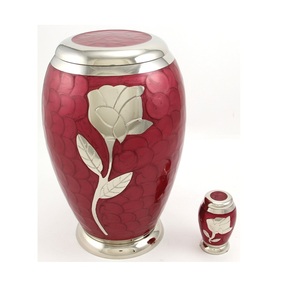 Ensemble exigeant de trois urnes de crémation pour adultes Urne funéraire commémorative en métal de qualité élégante de bonne conception pour les cendres humaines - Product Image 2