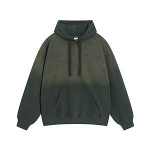 Vente en gros de sweats à capuche d'hiver doublés respirants en molleton 100% coton 480 g/m², imprimés sur mesure, couleur unie, surdimensionnés, ODM - Product Image 1