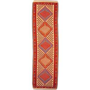 Un kilim persa Sanandaj único de su tipo, de 8'1 x 2'6 - Product Image 1