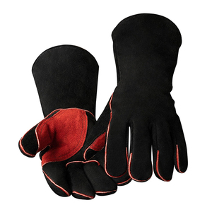 Meilleur cuir avec pouce de paume renforcé et index Gants de travail de soudage TIG/MIG Équipement de sécurité pour les mains Meilleurs gants de soudage - Product Image 4