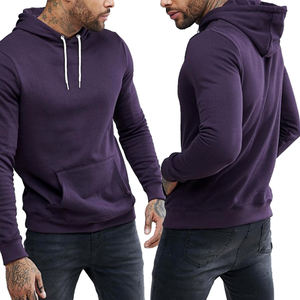 Small Quantity Cotton High Quality Autumn <b>Plain</b> <b>Hoodies</b> Slim Fit Gym Men's <b>Hoodies</b> Sweatshirts - Product Image 1