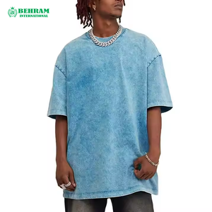 Nuevas Camisetas Lisas para Hombre, 100% Algodón, 230g, Corte Holgado, Estilo Retro, Lavado Ácido, Ecológicas - Product Image 5