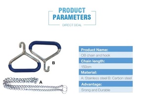 Chaîne vétérinaire d'élevage OB équipement de vêlage ou d'obstétrique avec poignée en acier inoxydable Mahersi - Product Image 6