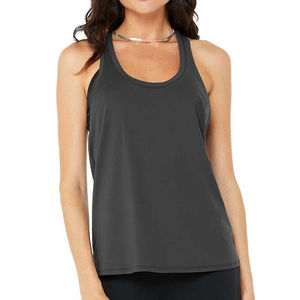 Camiseta sin mangas de entrenamiento de LICRA y poliéster personalizada para mujer, camiseta de Yoga de ajuste Regular con espalda cruzada, camiseta sin mangas para correr para gimnasio para mujer - Product Image 5