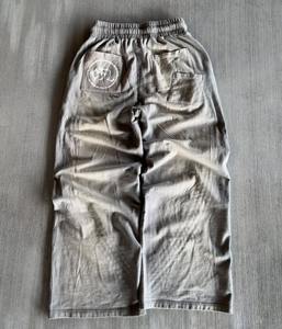 Pantalon large personnalisé de haute qualité, 100% coton, pour hommes, style streetwear, avec strass, coupe ample, pantalon décontracté pour hommes - Product Image 4