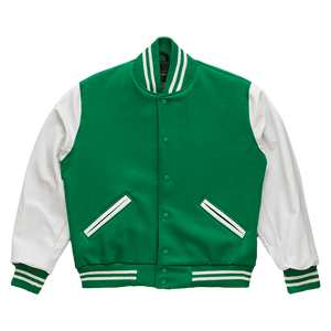 2025 hommes Vintage Style Varsity vestes poche en cuir entier paquet en gros en cuir manches Bomber et vestes de Baseball - Product Image 4