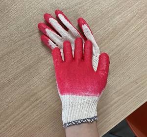 Vietnamese Rubber Coated Anti-Cut Anti-Slip Reusable Cotton <b>Latex</b> Coating Knit Wrist 10 Gauge Safety <b>Gloves</b> Gardening Protection - Product Image 6