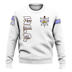 Sudadera con Cuello Redondo de la Hermandad Sigma Gamma Rho 1922 Azul y Dorado, Ropa Griega, Sudadera de Forro Polar Premium, Moda de Invierno para Mujer - Product Image 1