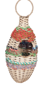 Nids naturels rouges oiseaux ronds décoratifs tissés à la main suspendus nid d'oiseau d'herbe naturelle pour la maison nids d'oiseaux créatifs - Product Image 3