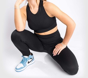 A granel cintura alta suave apretado Control de barriga para mujer Fitness personalizado 23 colores negro Yoga Leggings para niñas - Product Image 1