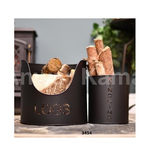 Support à bois de chauffage pour intérieur, support de supports à bois de chauffage supports en bois d'extérieur pour bois de chauffage support de bûche de stockage de bois de feu en acier robuste - Product Image 4