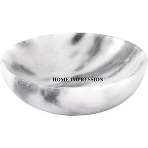Tazón de mármol de nuevo diseño con soporte, último diseño, decoración del hogar, accesorios de cocina hechos a mano, tazón de mármol de piedra para frutas a bajo precio - Product Image 4