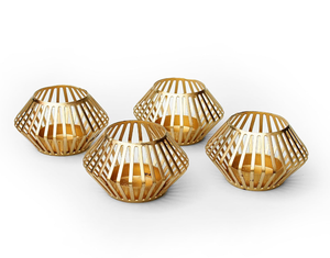 เชิงเทียนลวดสีดำสำหรับตกแต่งบ้านที่วางเทียนตกแต่ง - Product Image 4