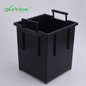 Leizisure थोक आउटडोर बागवानी भूनिर्माण प्लास्टिक लक्जरी शीसे रेशा घन वर्ग मॉड्यूलर स्वयं पानी बोने की मशीन बॉक्स - Product Image 3